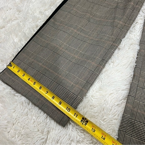 Forever 21 Wide Leg Glen Plaid Trousers Career Pants Size Large - Picture 2 of 12